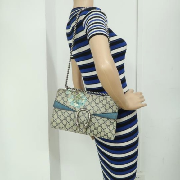 COPY - COPY - Gucci Dionysus Small with blue flowers monogram - Picture 7 of 7